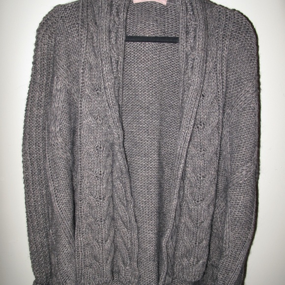 ELSAMANDA ANTHROPOLOGIE Cable Knit Cardigan M - Picture 4 of 14